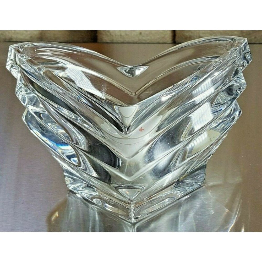 Mikasa Tea Light Crystal GLass Candle Holder w box 521l18